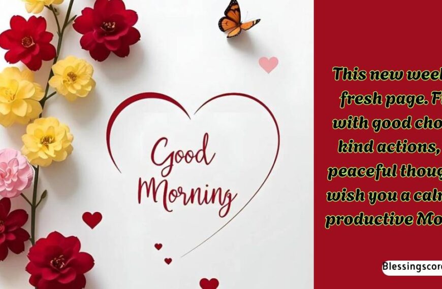 80+ Good Morning Monday Blessings, Wishes and Quotes