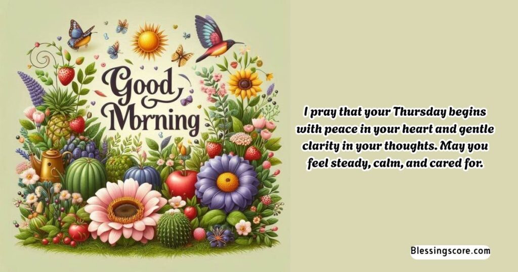 Thursday Morning Prayers - May you feel steady, calm, and cared for.