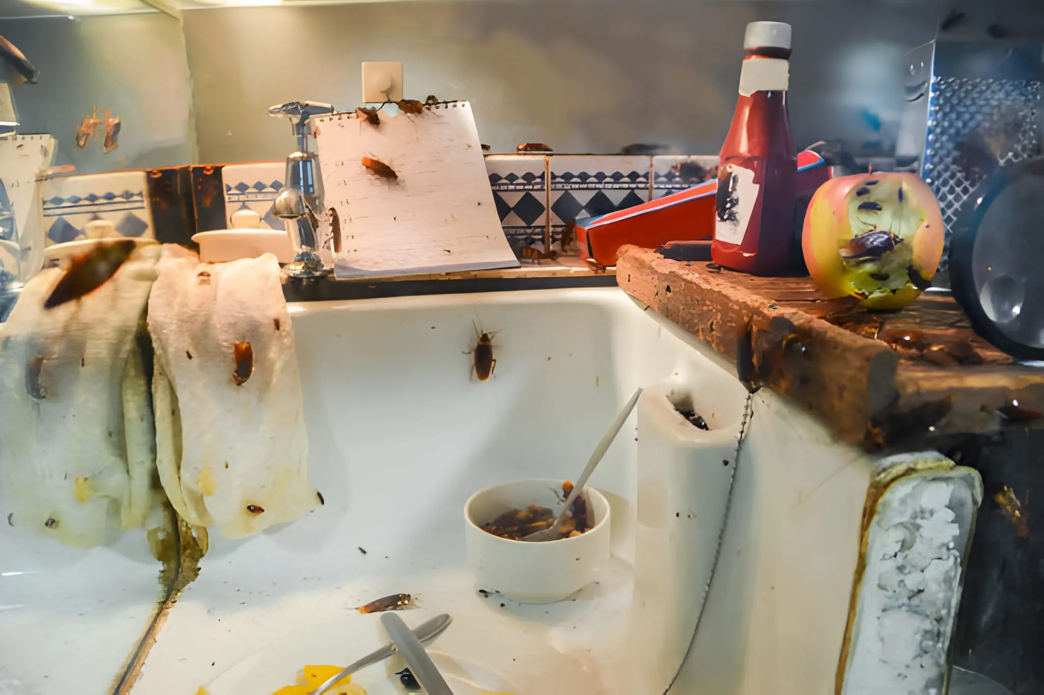 What Makes Kitchens and Bathrooms Ideal Habitats for Cockroaches 